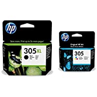 Los mejores  - HP 305 3YM62AE 3YM60AE - Cartucho de tinta negra tricolor compatible 2710 2720 2721 2722 2723 2724 HP DeskJet Plus 4110…